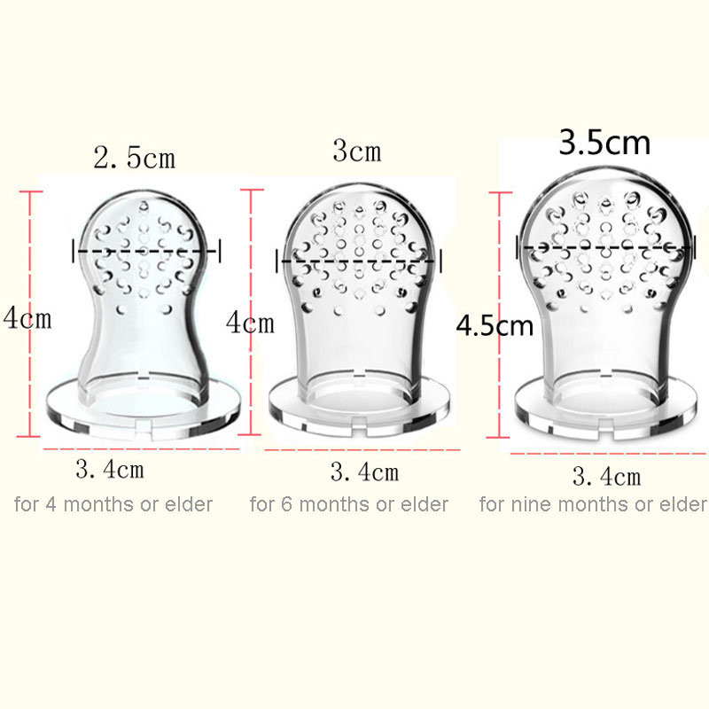 Baby silicone bite feeder