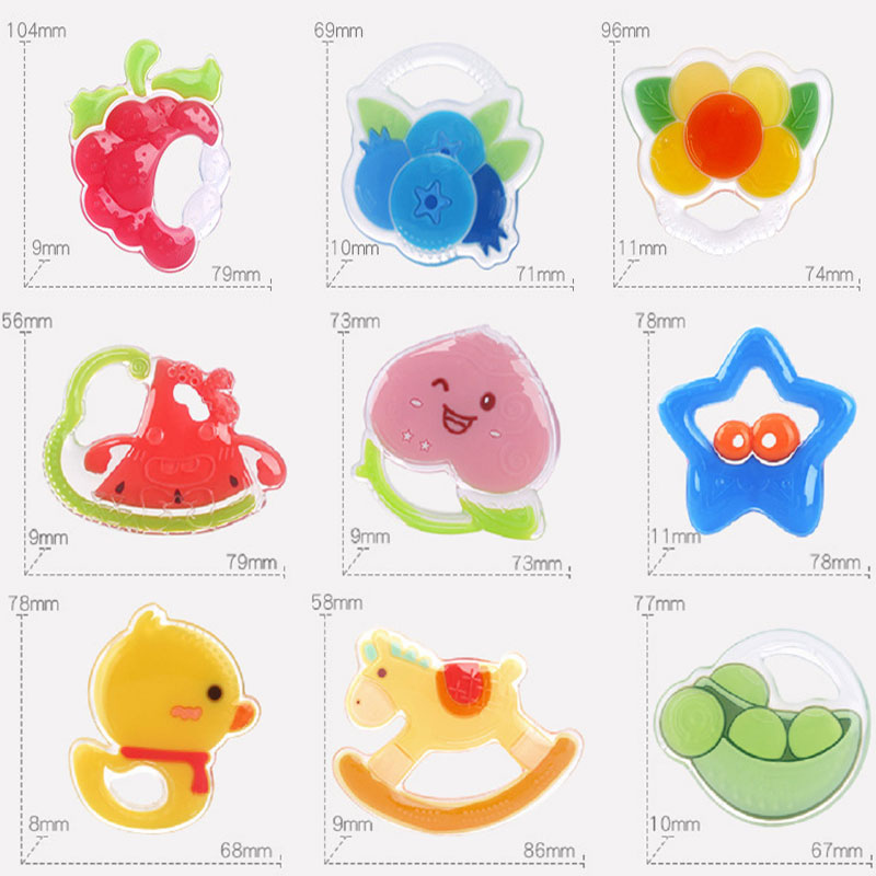 Colorful silicone teether 