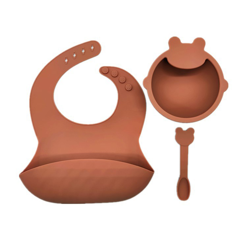  kid toddler silicone dinner set