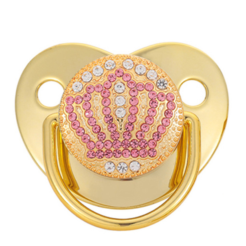 shiny golden luxury pacifier