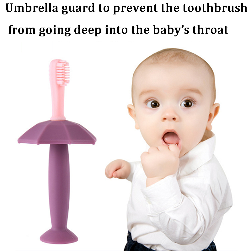 silicone infant newborn mouth clean brush