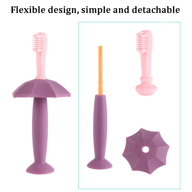 safe silicone baby toothbrush