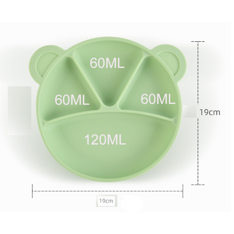 Food Grade Silicone Divided Toddler Plates