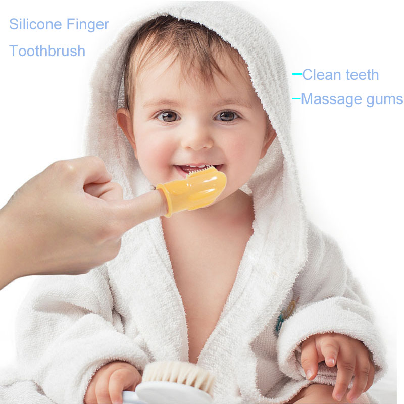 silicone infant newborn mouth clean brush