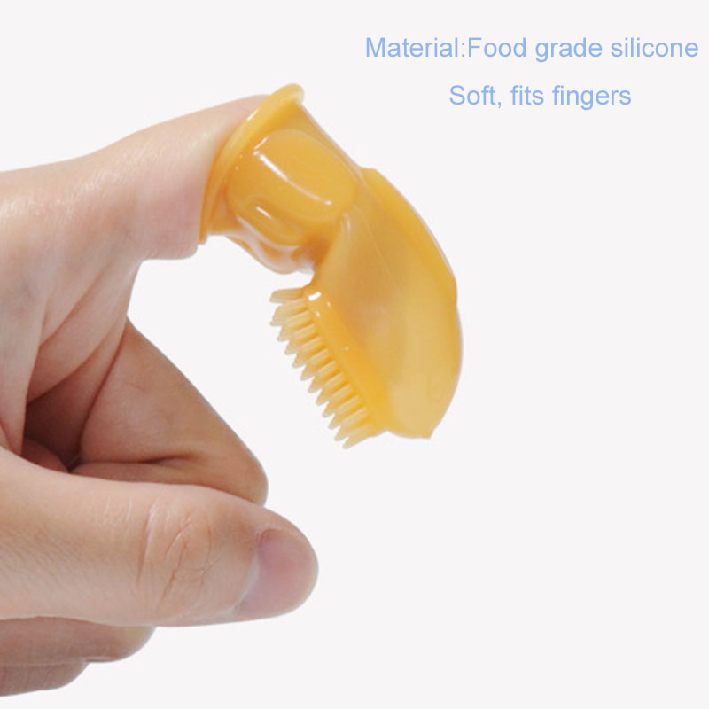 soft children's silicone finger toothbrush