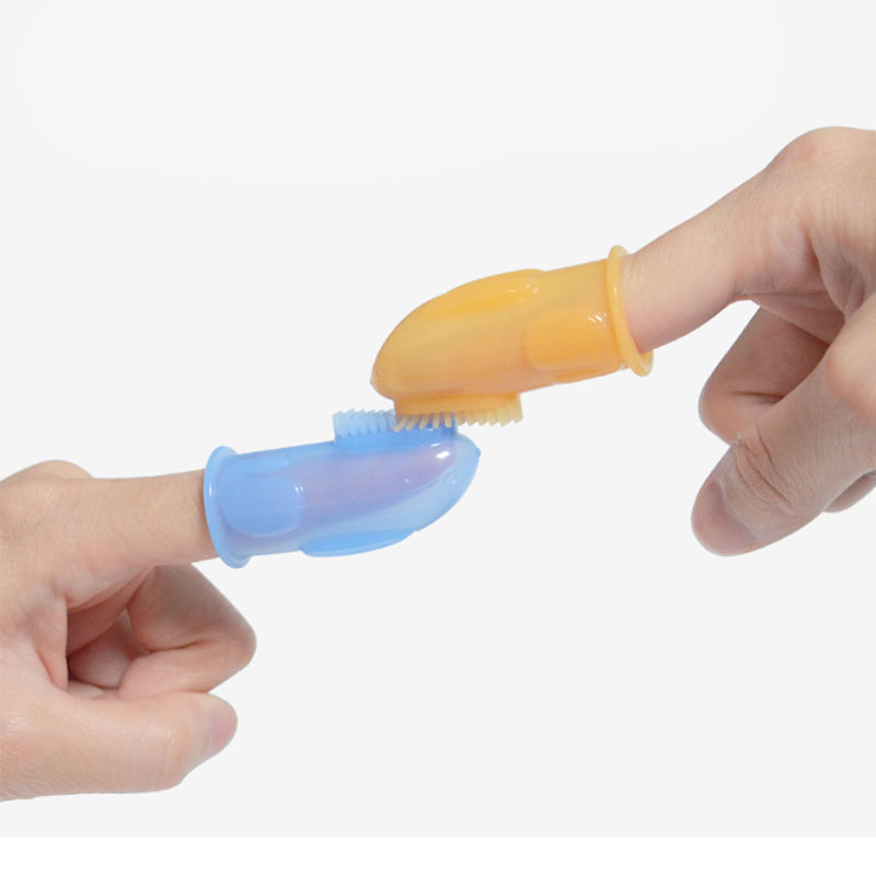 silicone training teething toothbrush