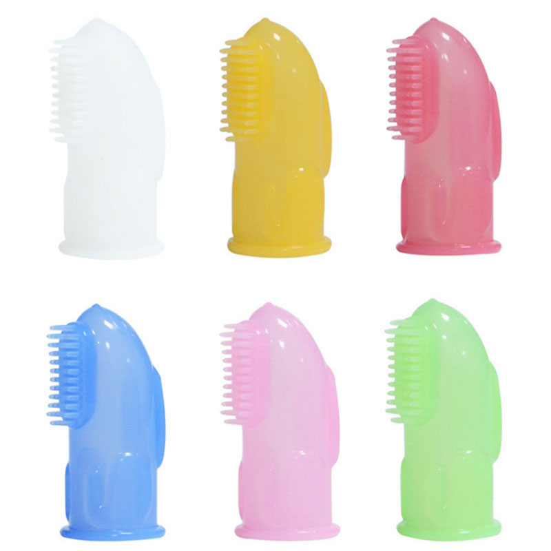 soft baby silicone finger toothbrush