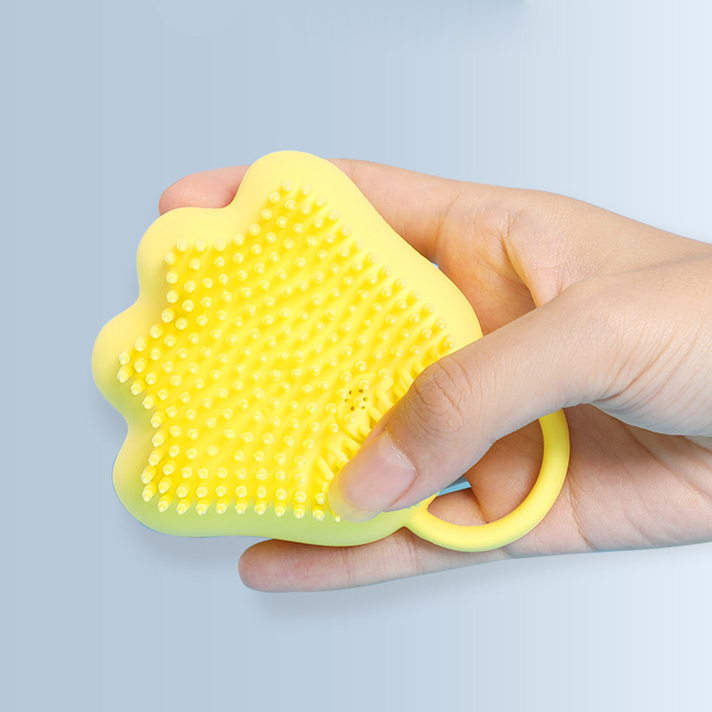 soft silicone shower brush with soft bristles 