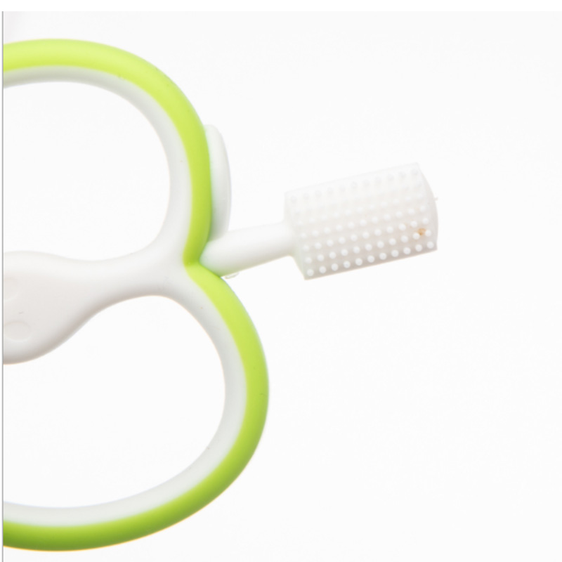 safe silicone baby toothbrush