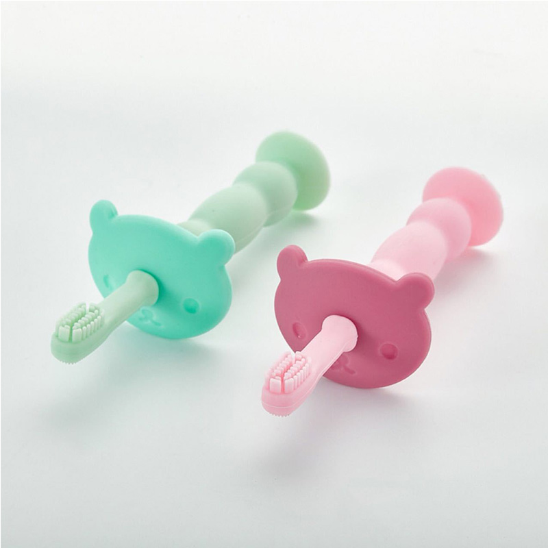 safe silicone baby toothbrush