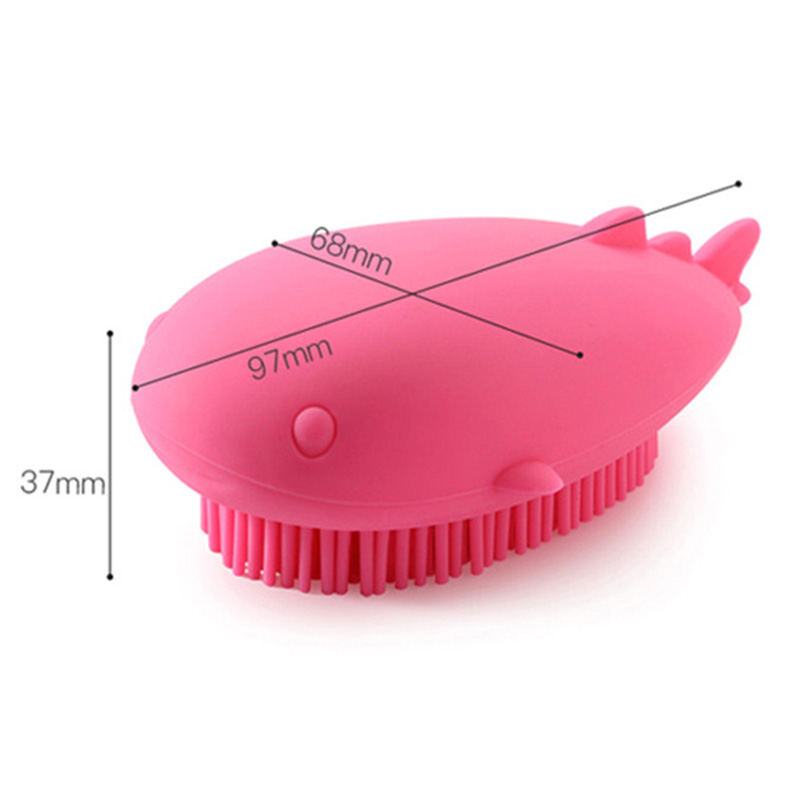 baby silicone shower massage brush