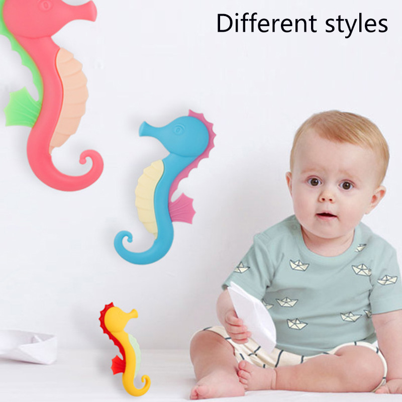 Baby bite silicone teether