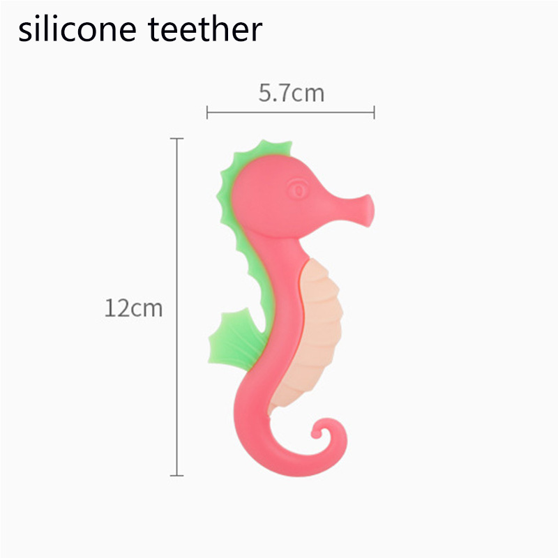 Colorful silicone teether