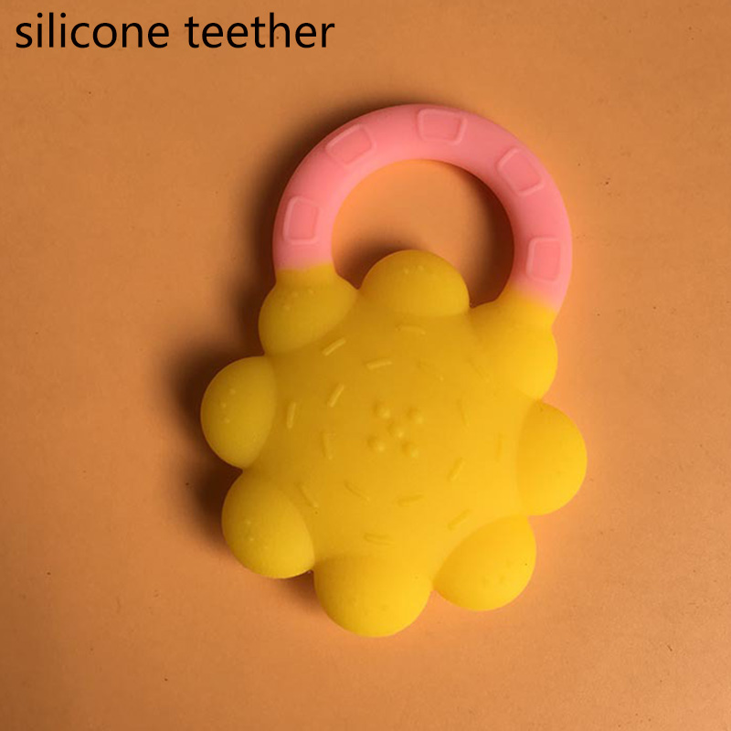 Baby bite silicone teether