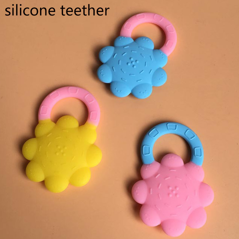 Colorful silicone teether