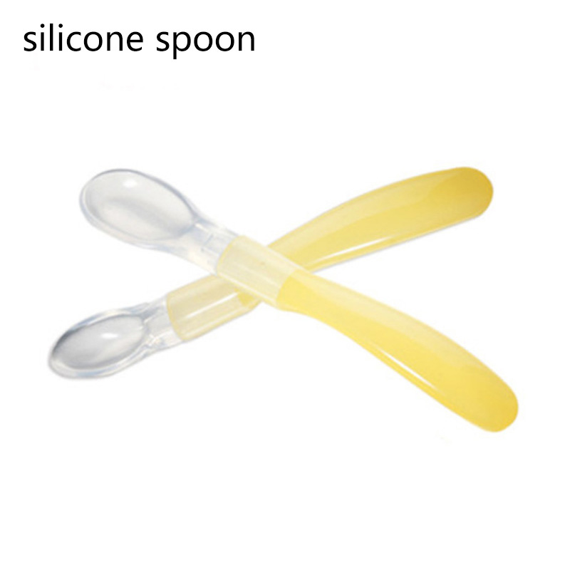 Food grade silicone baby training spoon