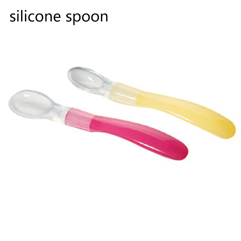 silicone infant feeding spoon