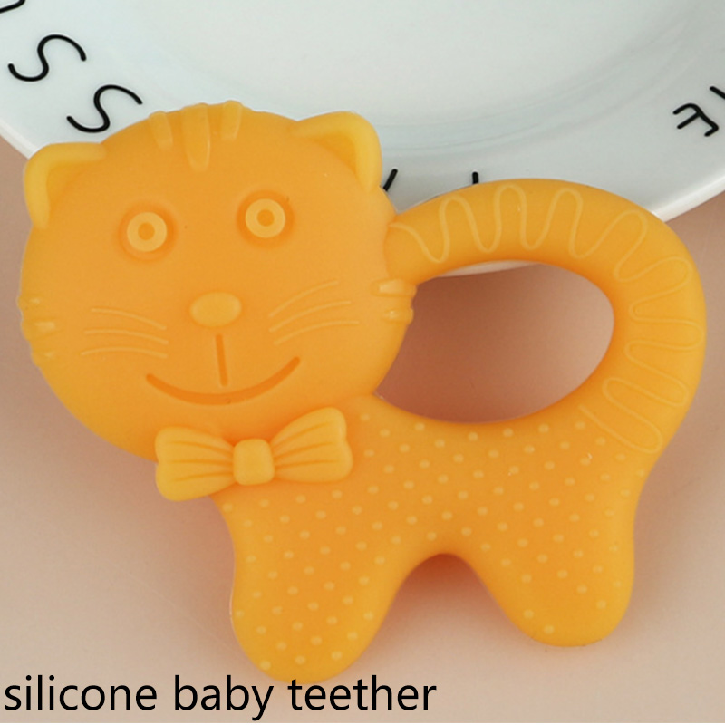 Baby bite silicone teether