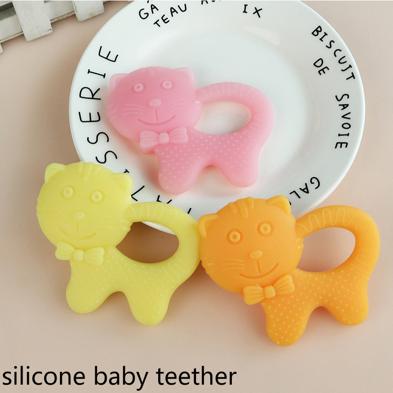 Colorful silicone teether