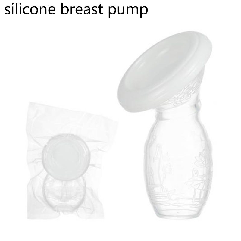 Manual silicone breast pump