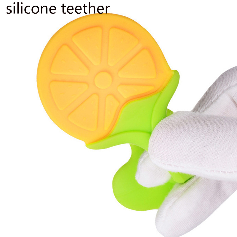 Colorful silicone teether