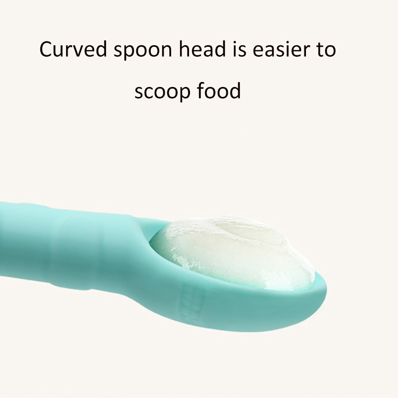 silicone baby spoon