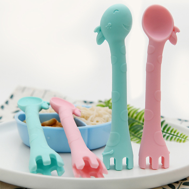 silicone infant feeding spoon