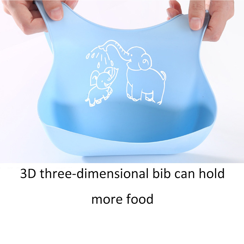 Waterproof silicone baby bibs