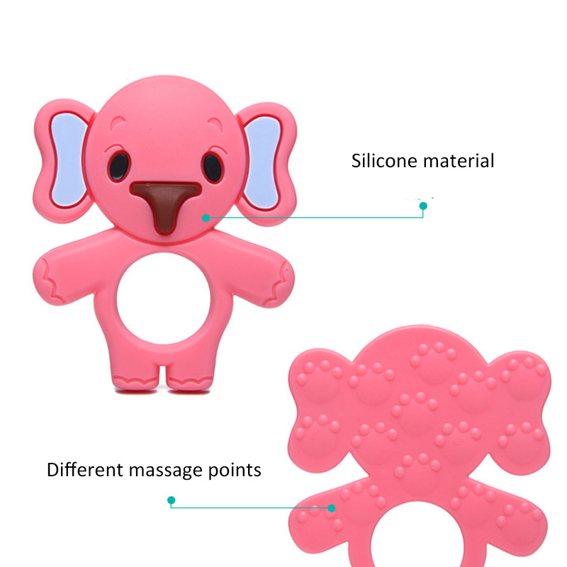 Baby bite silicone teether