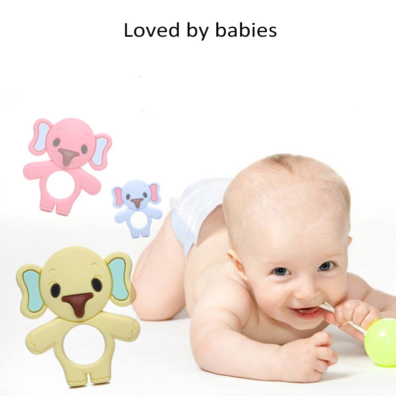 Colorful silicone teether