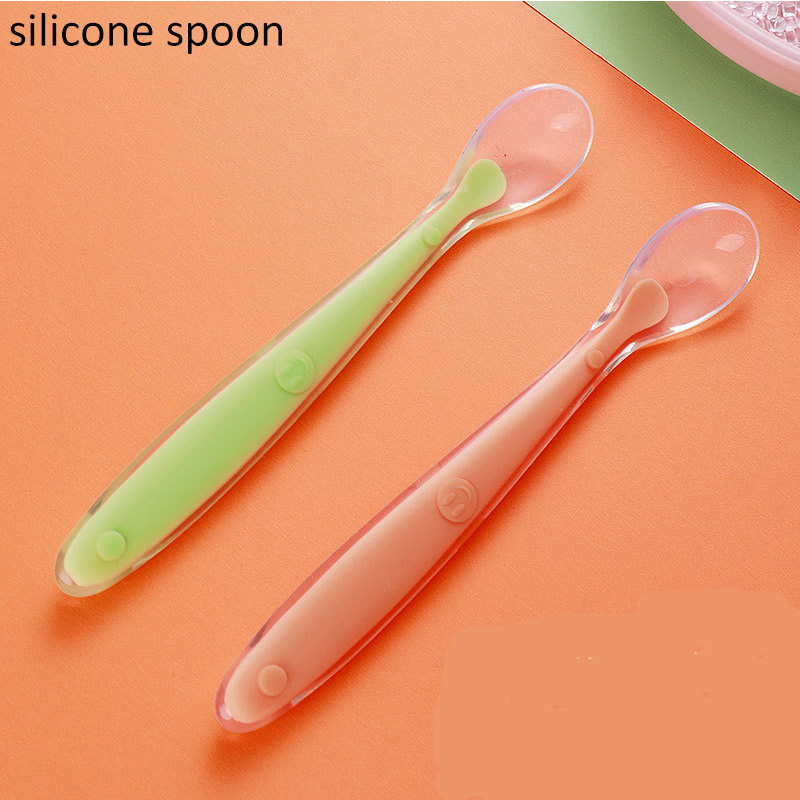 silicone baby spoon