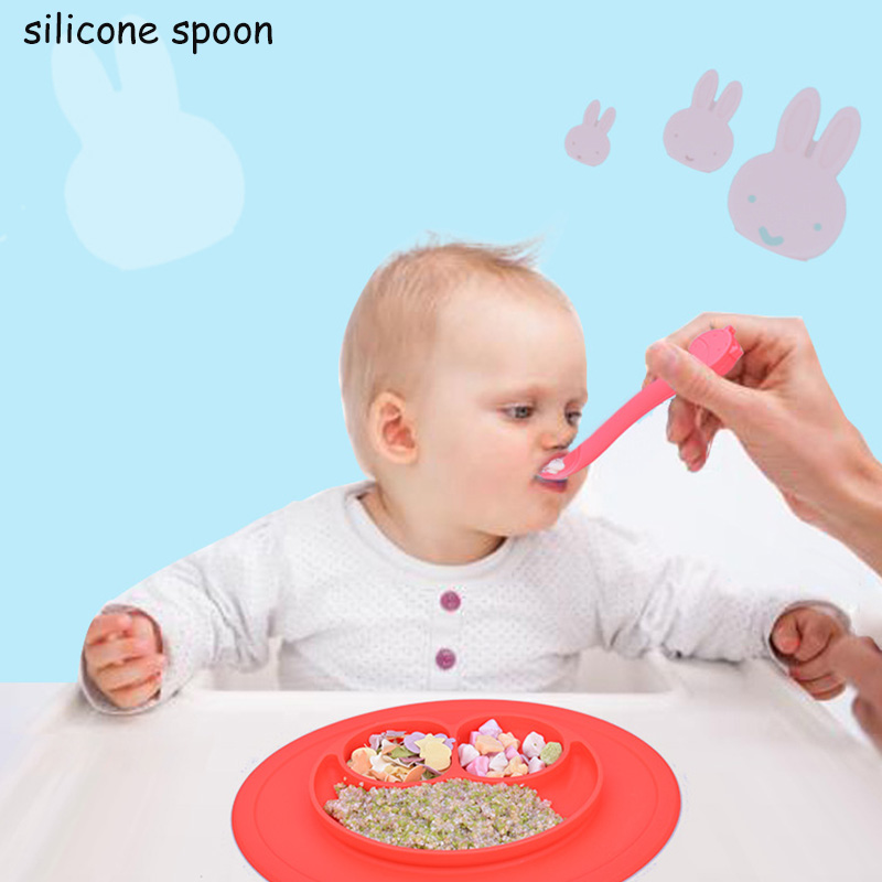 silicone baby spoon