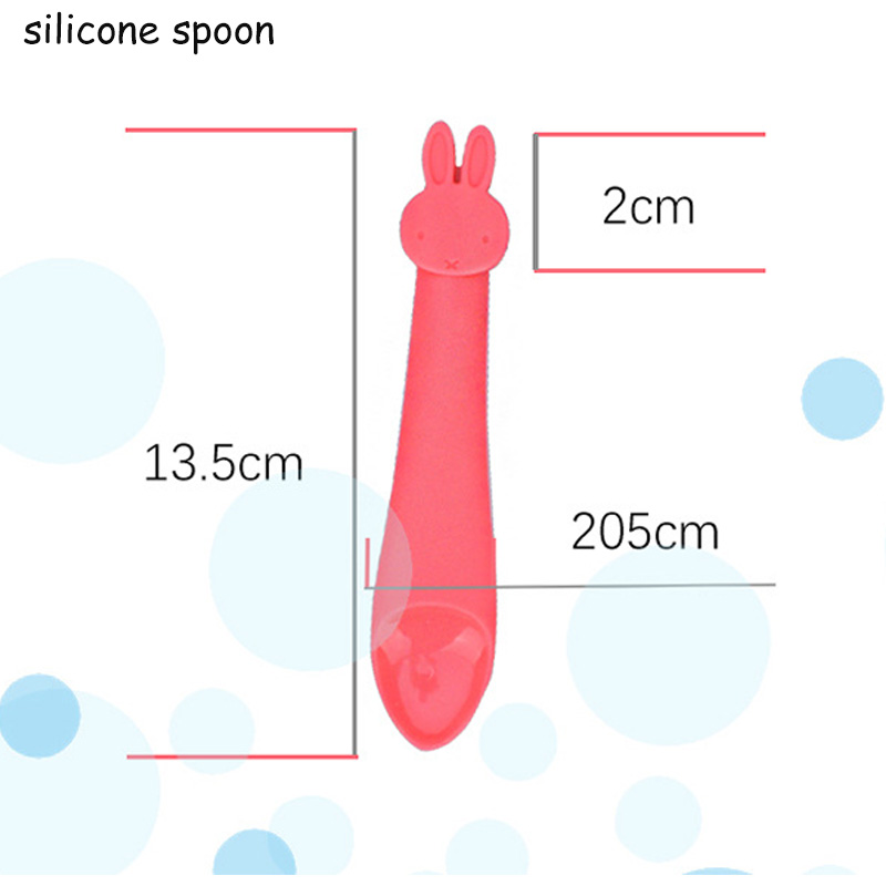 silicone infant feeding spoon