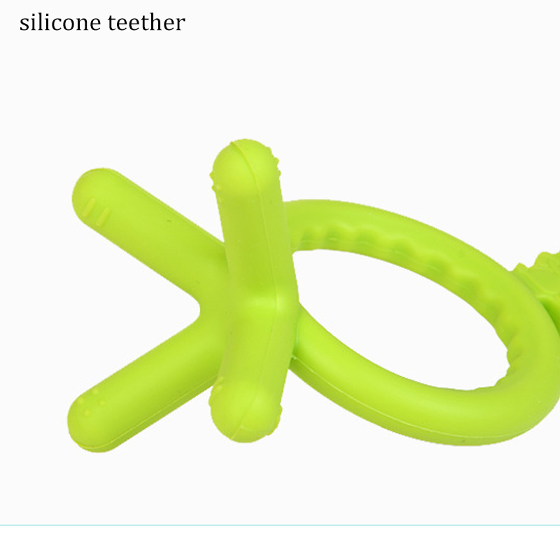 Anti-choking silicone teether toy