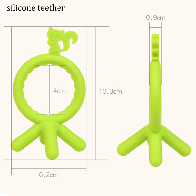 Colorful silicone teether