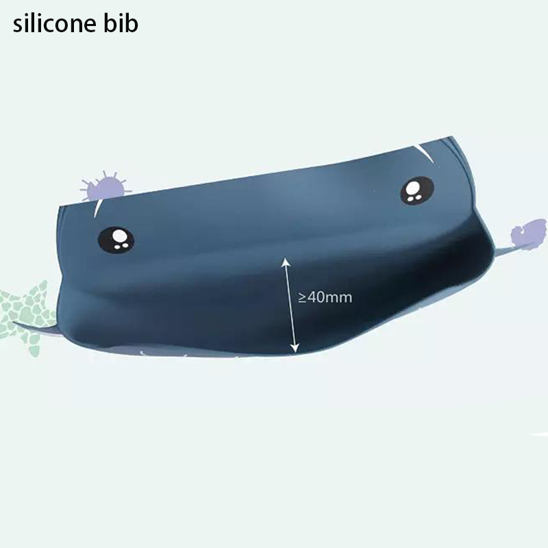 Big pocket soft silicone bibs