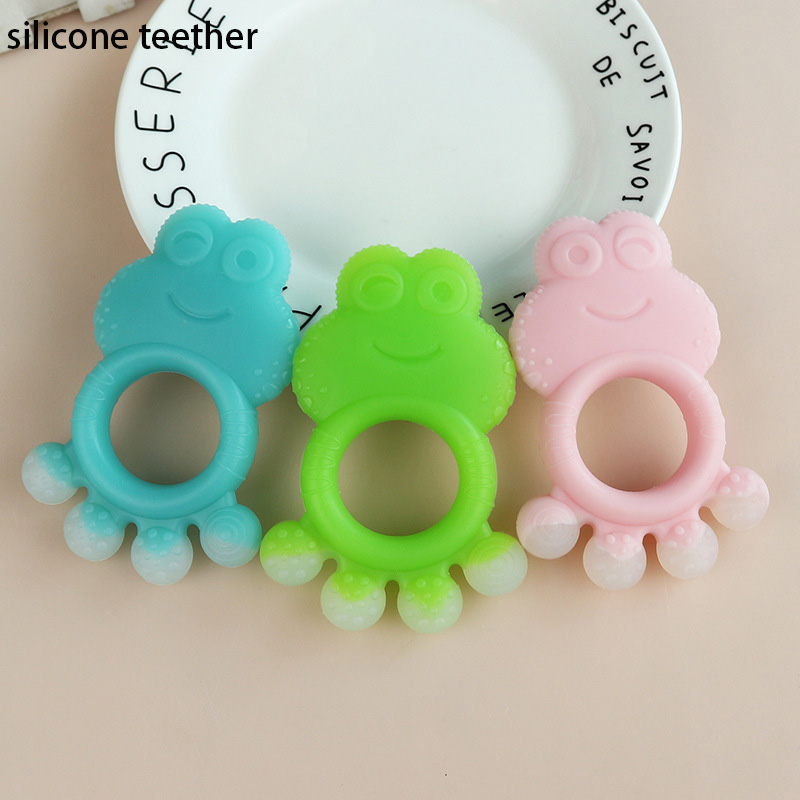 Baby bite silicone teether