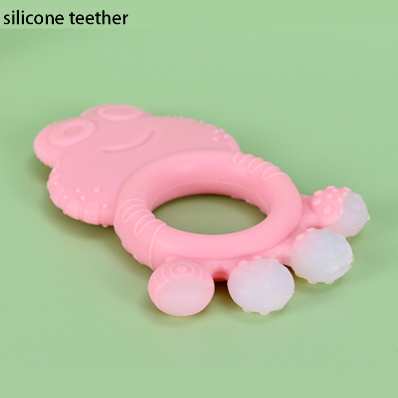 Anti-choking silicone teether toy