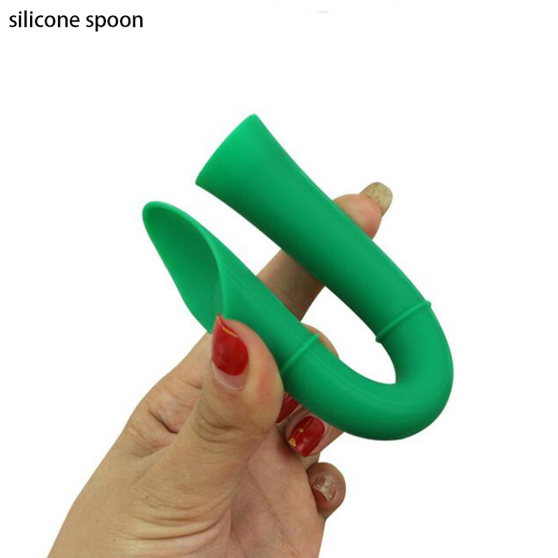 BPA free silicone infant spoon