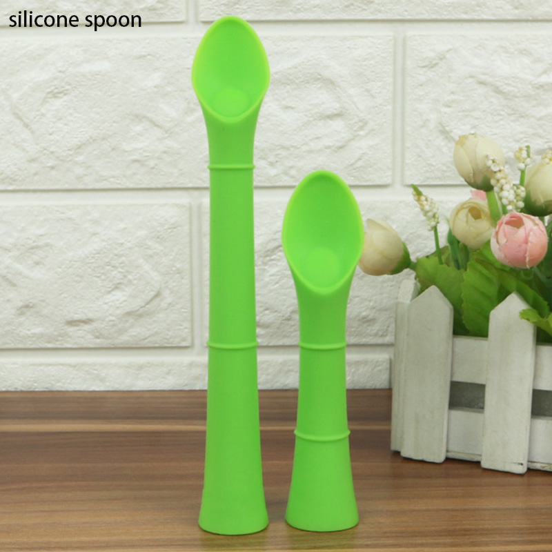 Food grade silicone baby training spoon