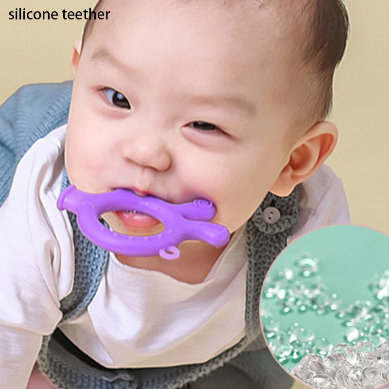 Baby bite silicone teether