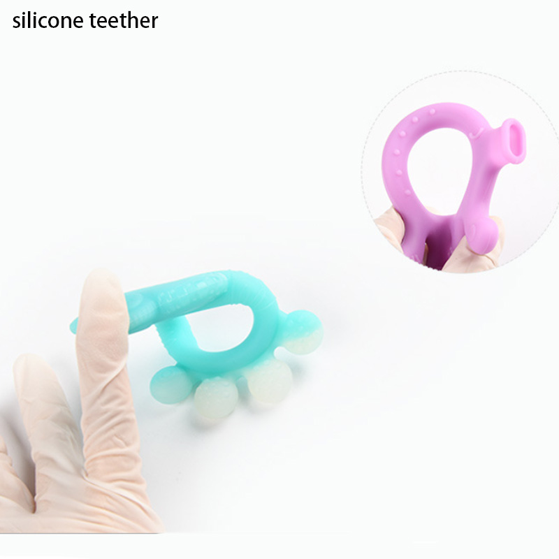 Colorful silicone teether