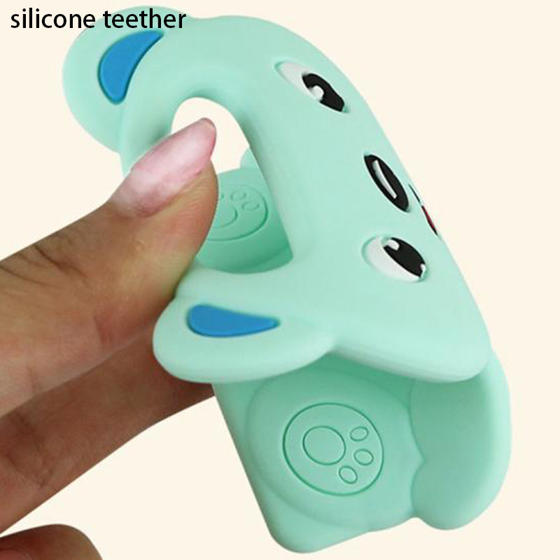 Baby bite silicone teether