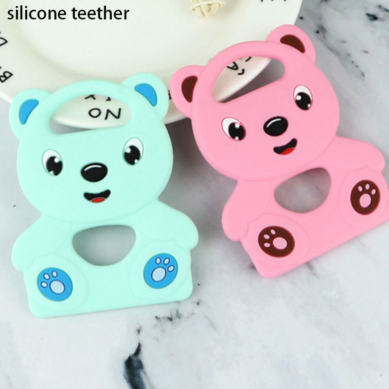 Anti-choking silicone teether toy