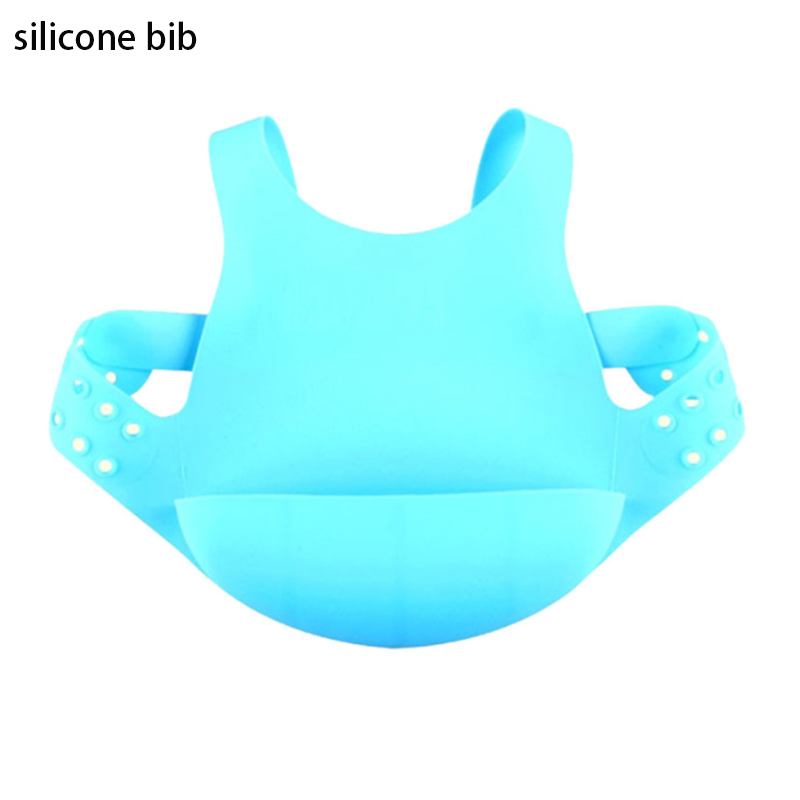 Big pocket soft silicone bibs