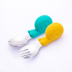 FDA new baby silicone eating spoon