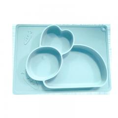 Sliicone baby plate