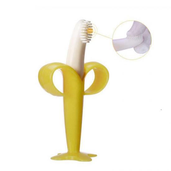 Silicone baby toothbrush