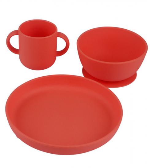 Sliicone Baby Plate Set