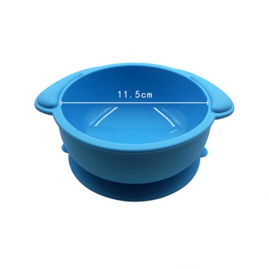  Silicone Suction Shatter-resistant Baby Practice Eating Cartoon Bowl